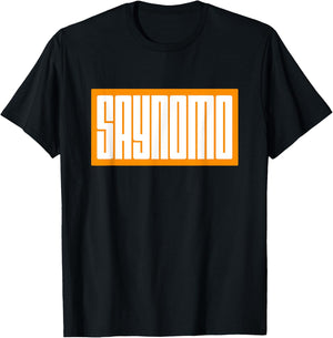 Orange SAYNOMO (Say No More) Orange Color Graphic T-Shirt - T-Shirt | Black