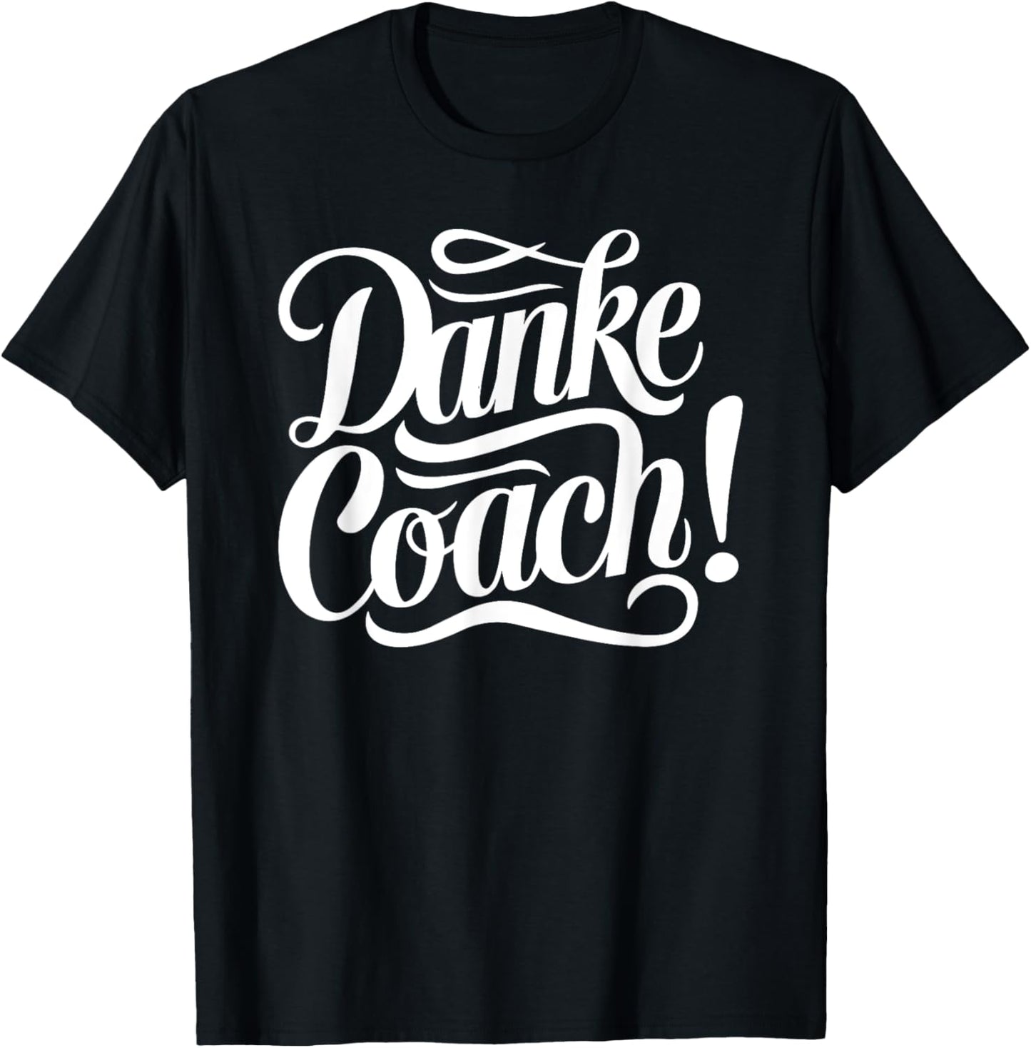 Danke Coach - Trainer Abschied Fitness Fussball T-Shirt - T-Shirt | Black