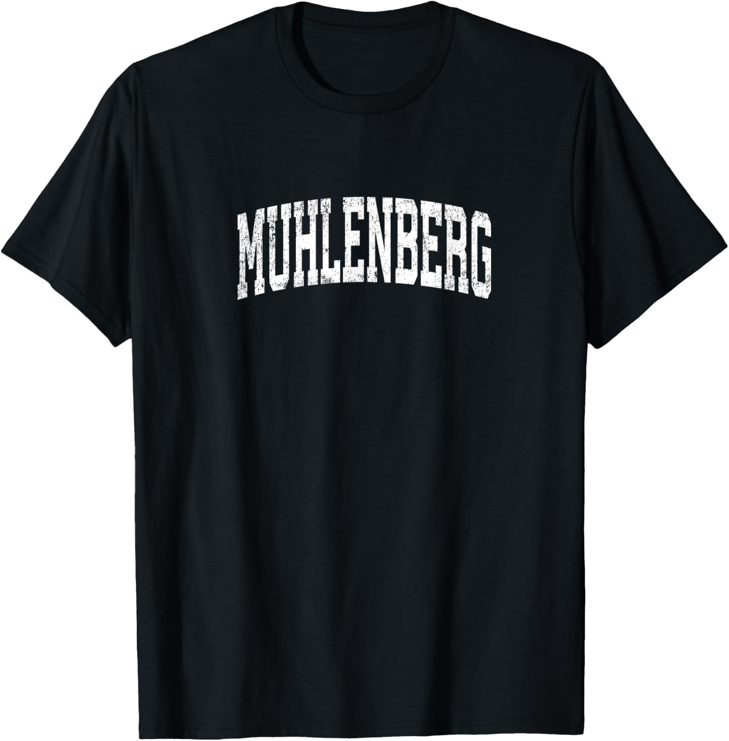 Muhlenberg Pennsylvania PA Vintage Athletic Sports Design T-Shirt - T-Shirt | Black
