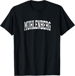Muhlenberg Pennsylvania PA Vintage Athletic Sports Design T-Shirt - T-Shirt | Black