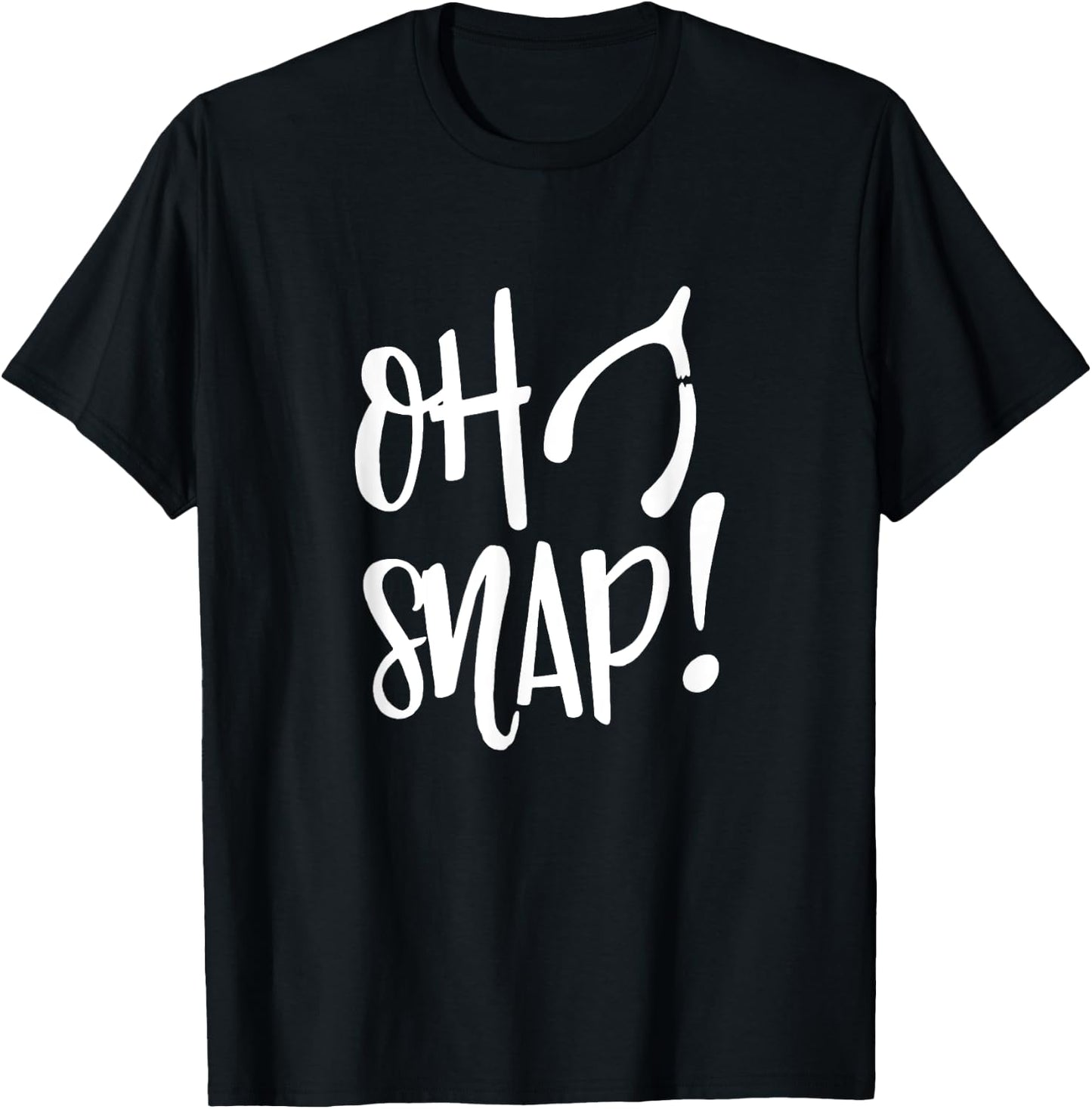 Oh Snap Turkey Wishbone Funny Thanksgiving Costume T-Shirt - T-Shirt | Black