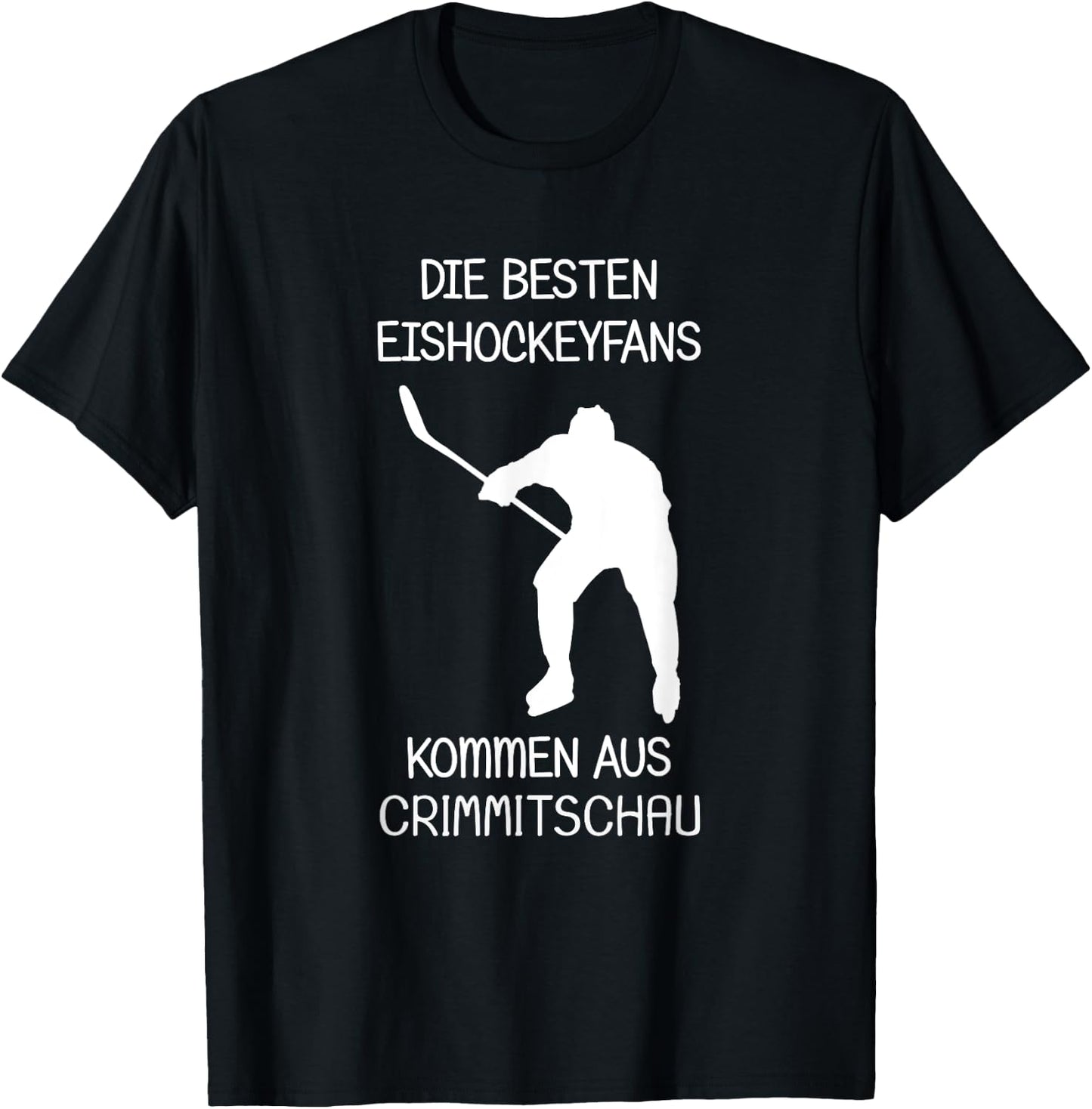 Eishockey Fans Crimmitschau T-Shirt - T-Shirt | Black