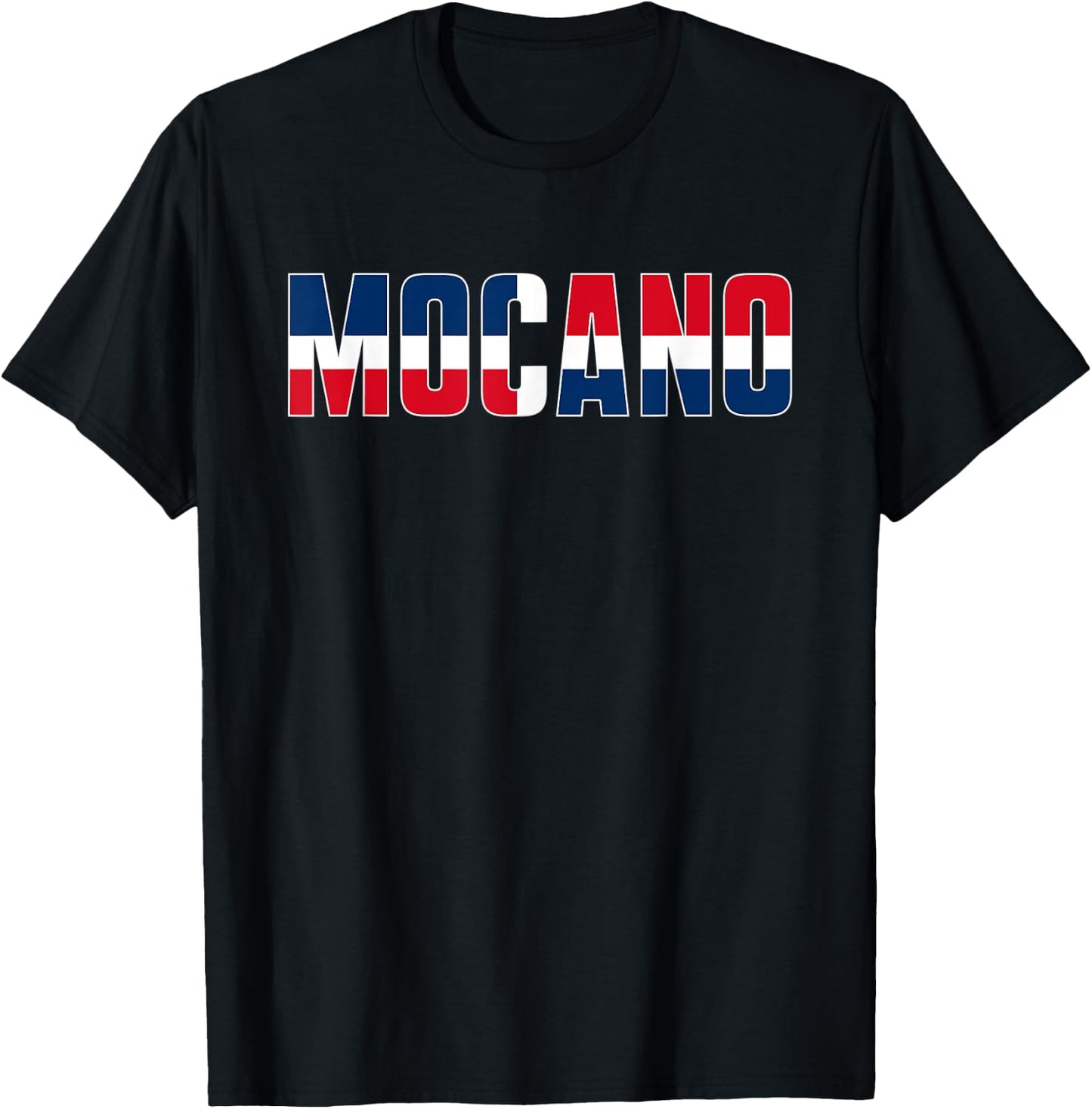 Dominican Republic DR Flag for Mocanos T-Shirt - T-Shirt | Black