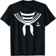 sailor suit sailor uniform sailor sailor , Blue, S T-Shirt - T-Shirt | Black