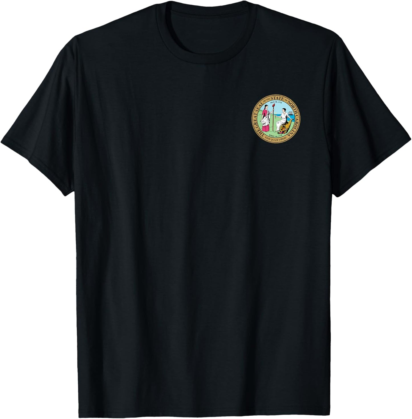 North Carolina State Seal Flag T-Shirt - T-Shirt | Black