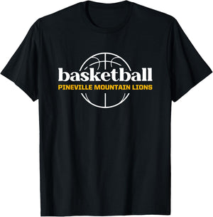 Pineville Mountain Lions Basketball T-Shirt - T-Shirt | Black