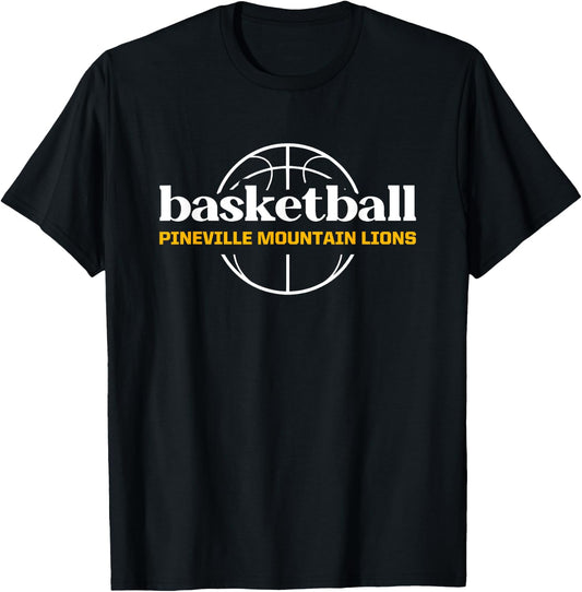 Pineville Mountain Lions Basketball T-Shirt - T-Shirt | Black