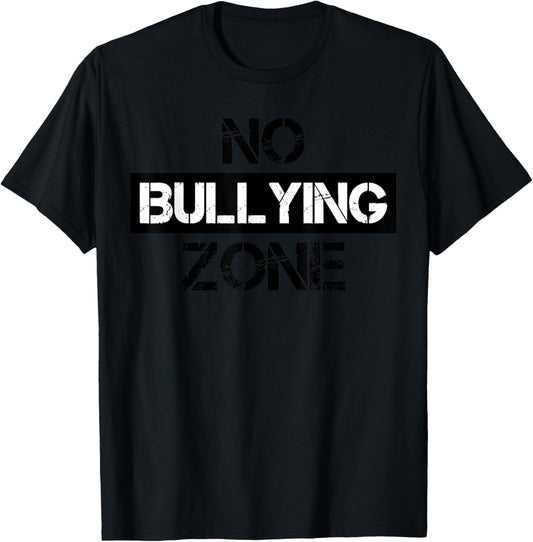 No Bullying Zone Bully Awareness Anti-Violence T-Shirt - T-Shirt | Black