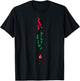 Malediven Flagge im Malediven Umriss - Malediven T-Shirt - T-Shirt | Black