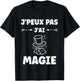 Humour Magicien minimalist magique j'peux pas j'ai Magie , Black, S T-Shirt - T-Shirt | Black
