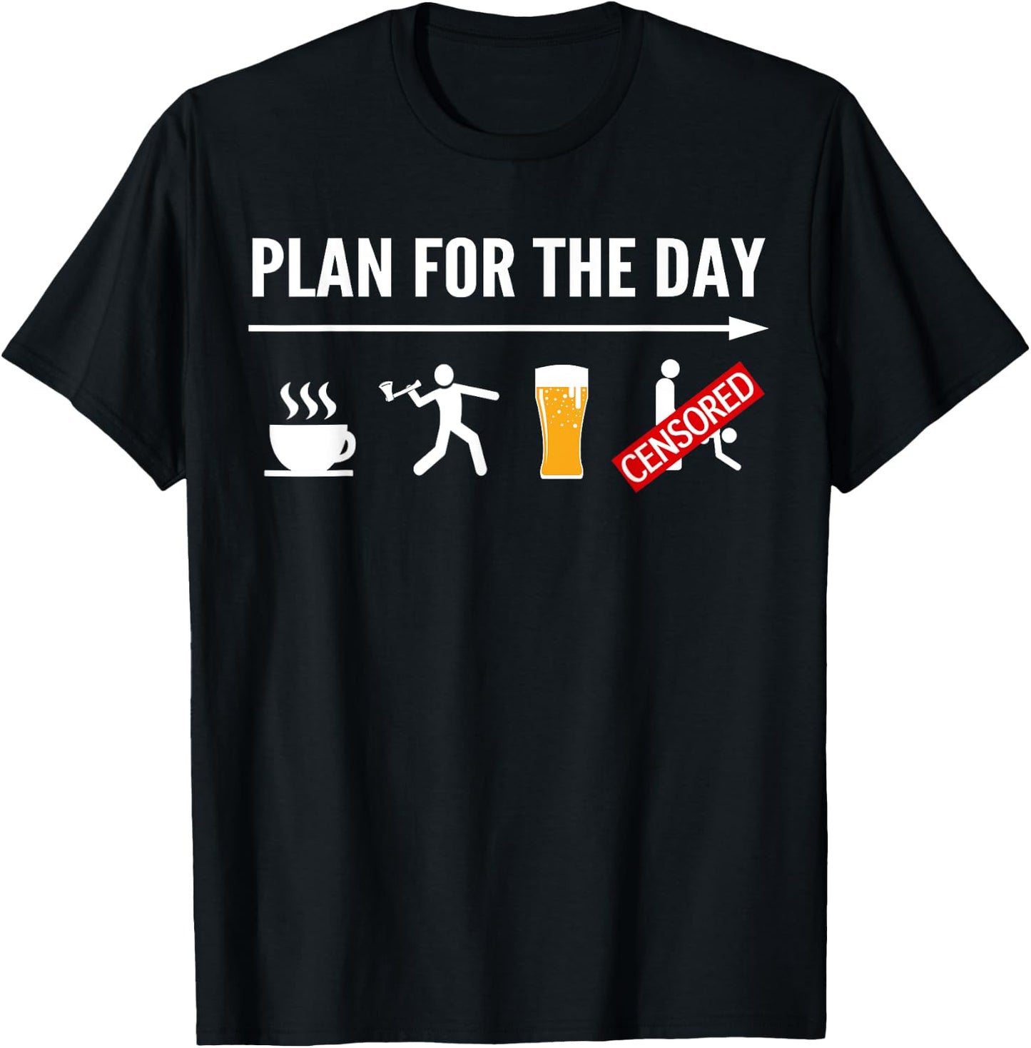 Funny Axe Throwing Shirts Men Women Hatchet Game Gift T-Shirt - T-Shirt | Black