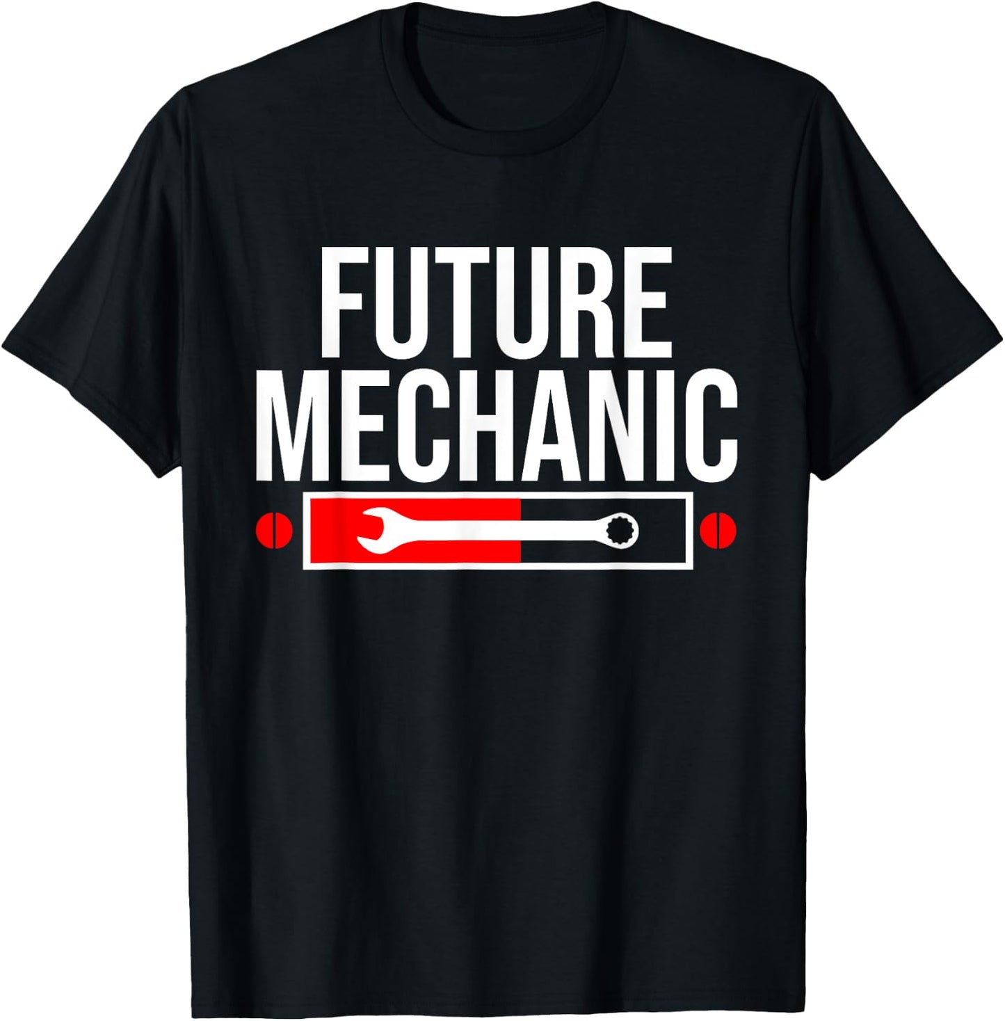 Future Mechanic In Progress Funny Auto Mechanic Humor Gift T-Shirt - T-Shirt | Black