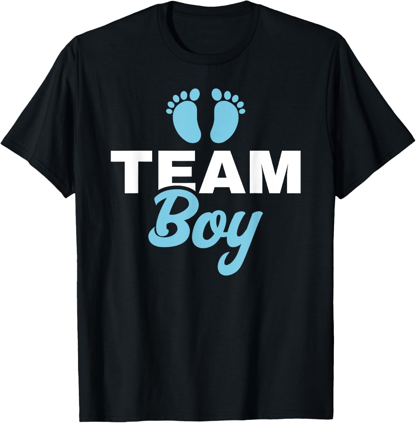 Gender Reveal Party - Team Boy Gender Reveal T-Shirt - T-Shirt | Black