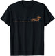 Dackelspuren Dackel Spuren Teckel Dackelspur Dachshund T-Shirt - T-Shirt | Black