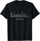 City Skyline Dusseldorf Deutschland T-Shirt - T-Shirt | Black