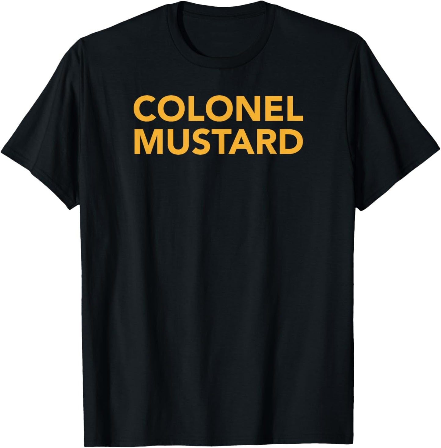 Simple Halloween costume , Colonel Mustard shirt T-Shirt - T-Shirt | Black