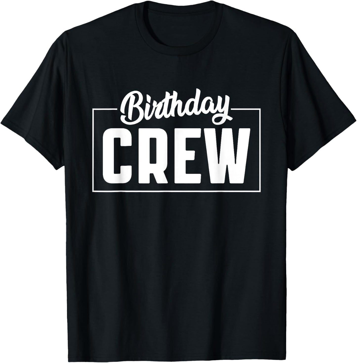 Birthday party with crew motif , black T-Shirt - T-Shirt | Black
