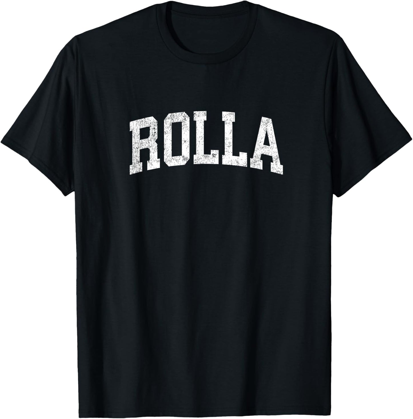Rolla Missouri MO Vintage Athletic Sports Design T-Shirt - T-Shirt | Black