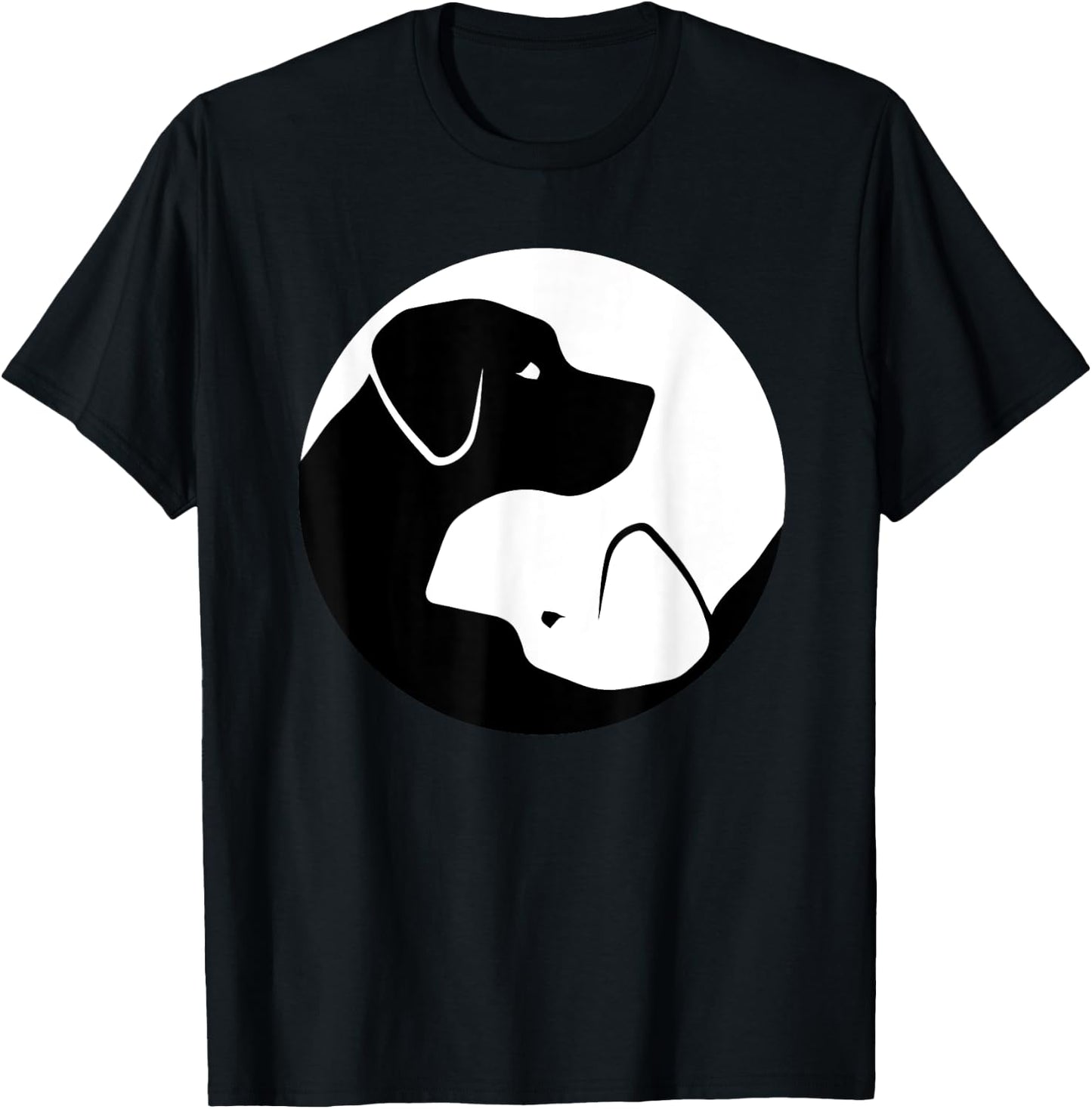Labrador Retriever Yin Yang T-Shirt - T-Shirt | Black