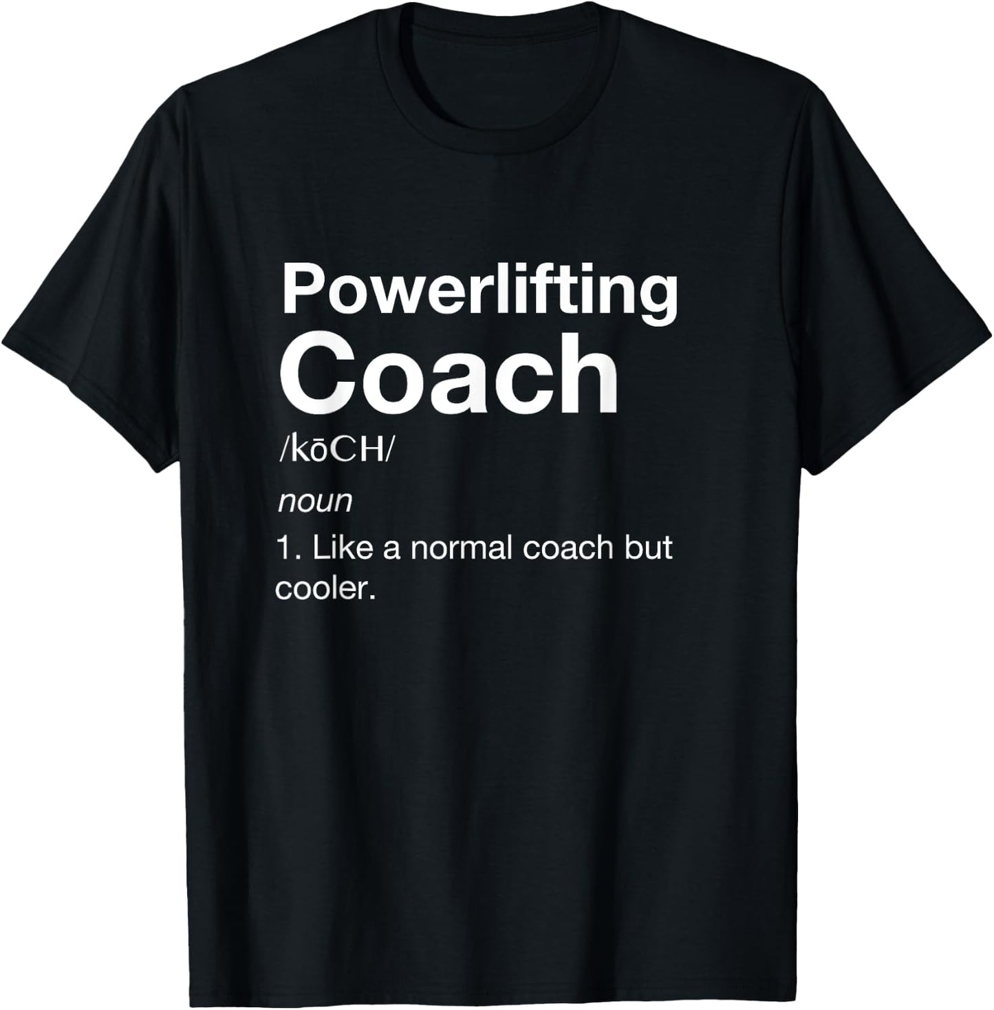 Powerlifting coach Love Team Coaching Sports Shirt T-Shirt - T-Shirt | Black