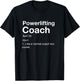 Powerlifting coach Love Team Coaching Sports Shirt T-Shirt - T-Shirt | Black