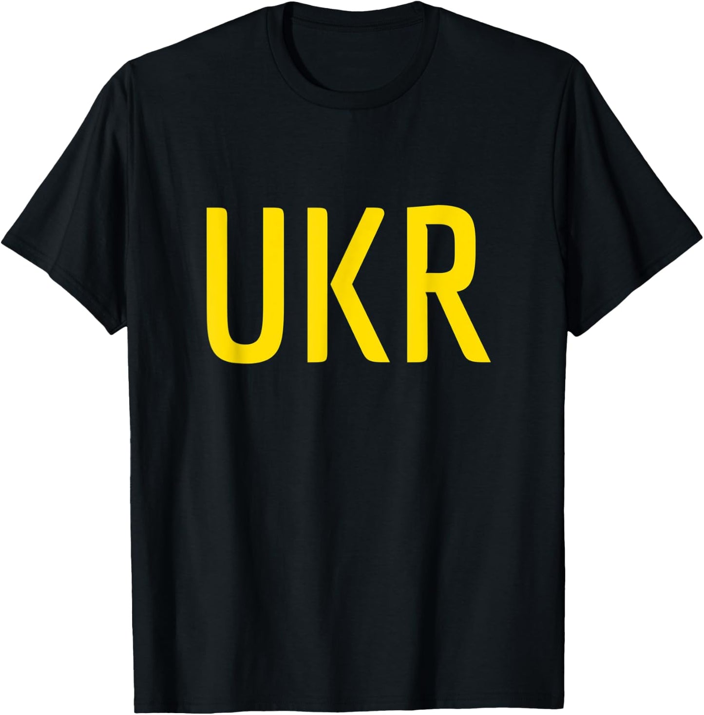 Ukraine Two Part Combo Design - Ukrainian Flag Part 1 T-Shirt - T-Shirt | Black