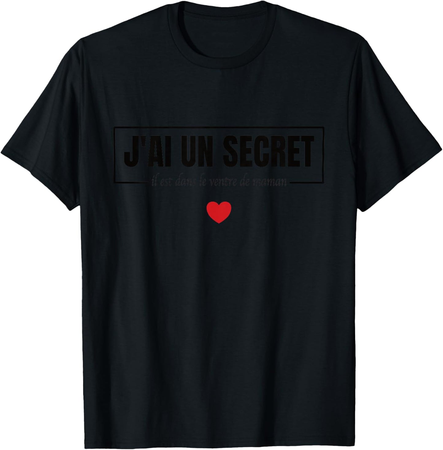 Child Child Je ai un Secret, Future Big Brother, Future Big Sister , white, 2 T-Shirt - T-Shirt | Black