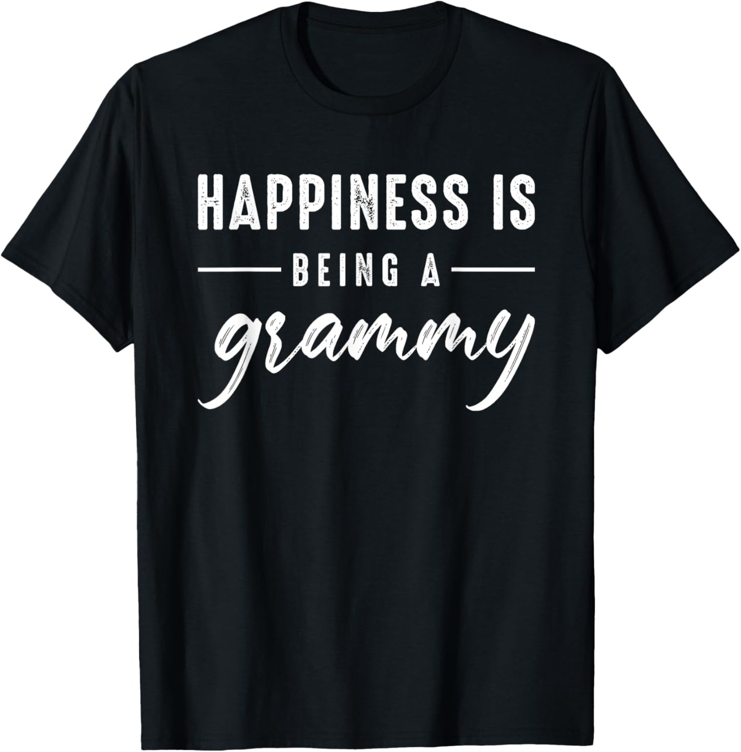 Happiness Is Being A Grammy For Cute Grandma Mothers Day T-Shirt - T-Shirt | Black