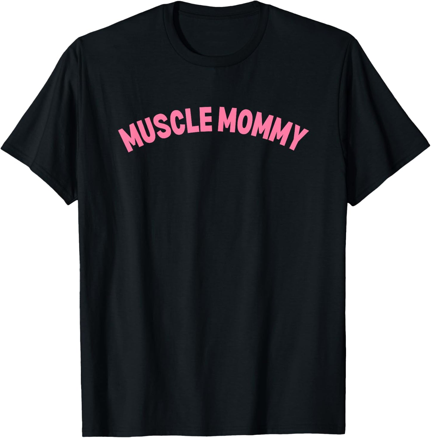 Gym Muscle Mommy Pump Cover Pink T-Shirt - T-Shirt | Black