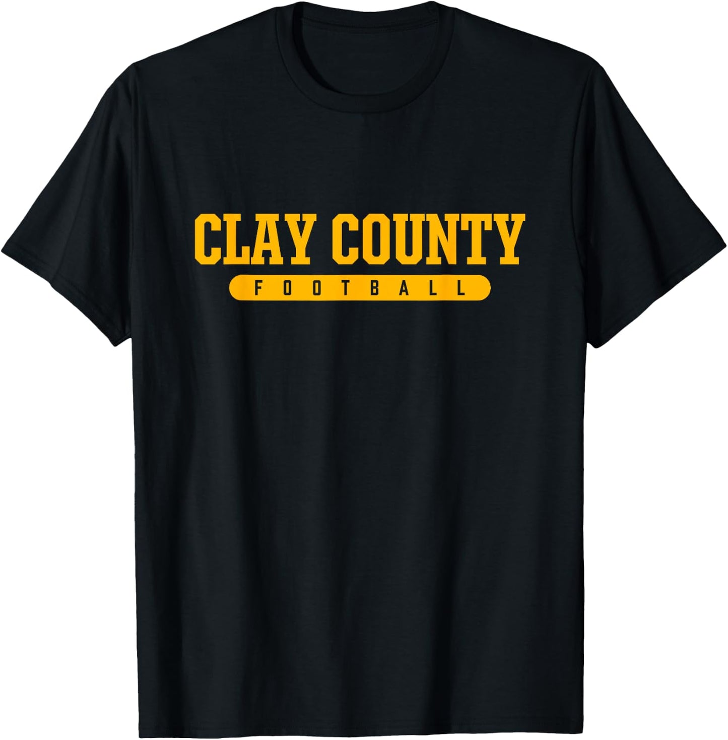 Clay County High School Football T-Shirt - T-Shirt | Black
