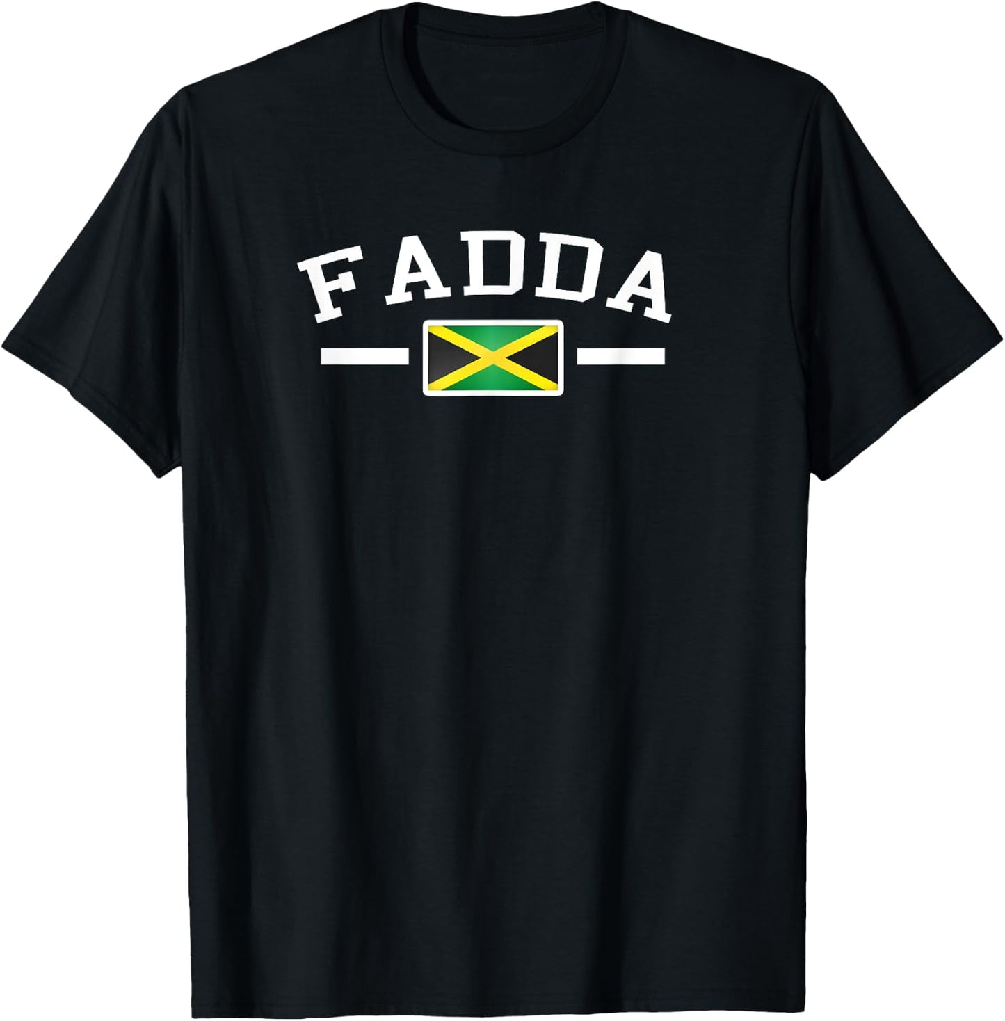 Fadda Jamaican Dad, Funny Fathers' Day, Dad souvenir T-Shirt - T-Shirt | Black