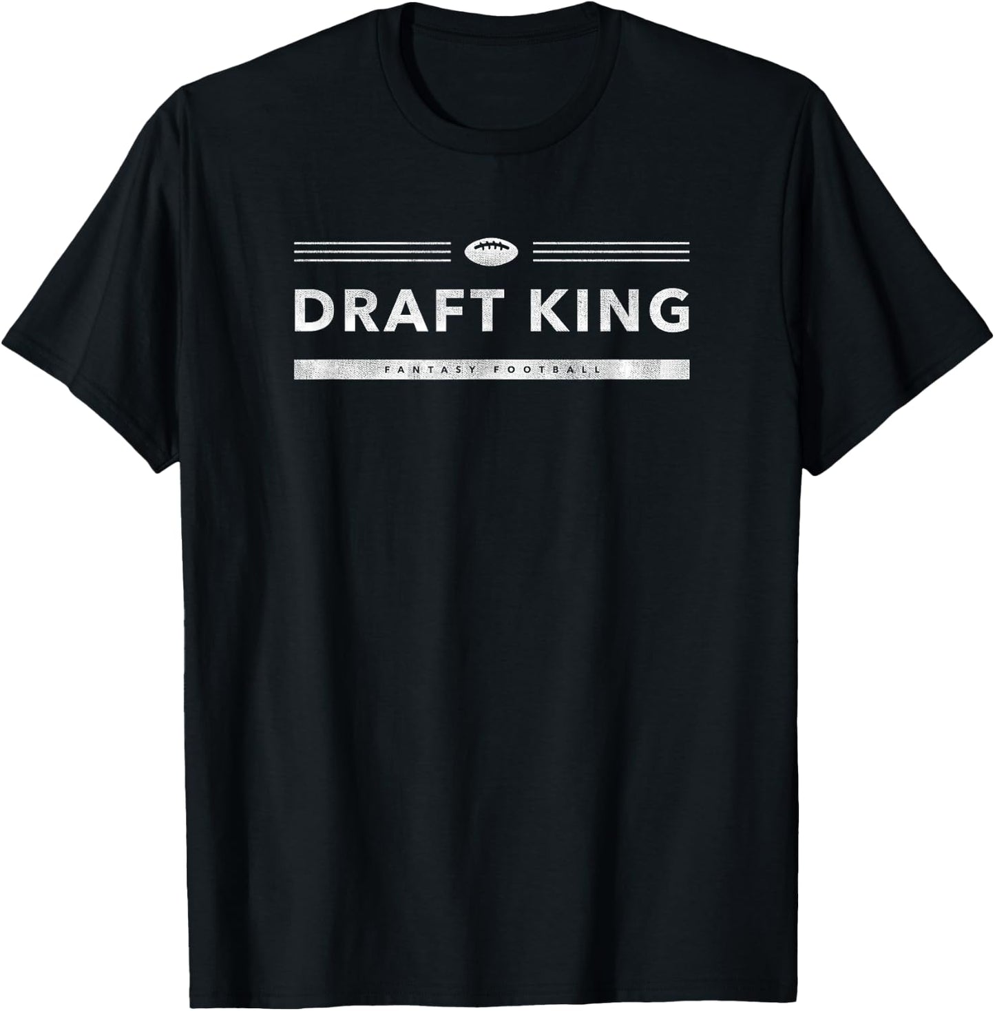 Fantasy Football Draft King Shirt T-Shirt - T-Shirt | Black