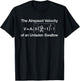 Airspeed Velocity Of An Unladen Swallow T-Shirt - T-Shirt | Black