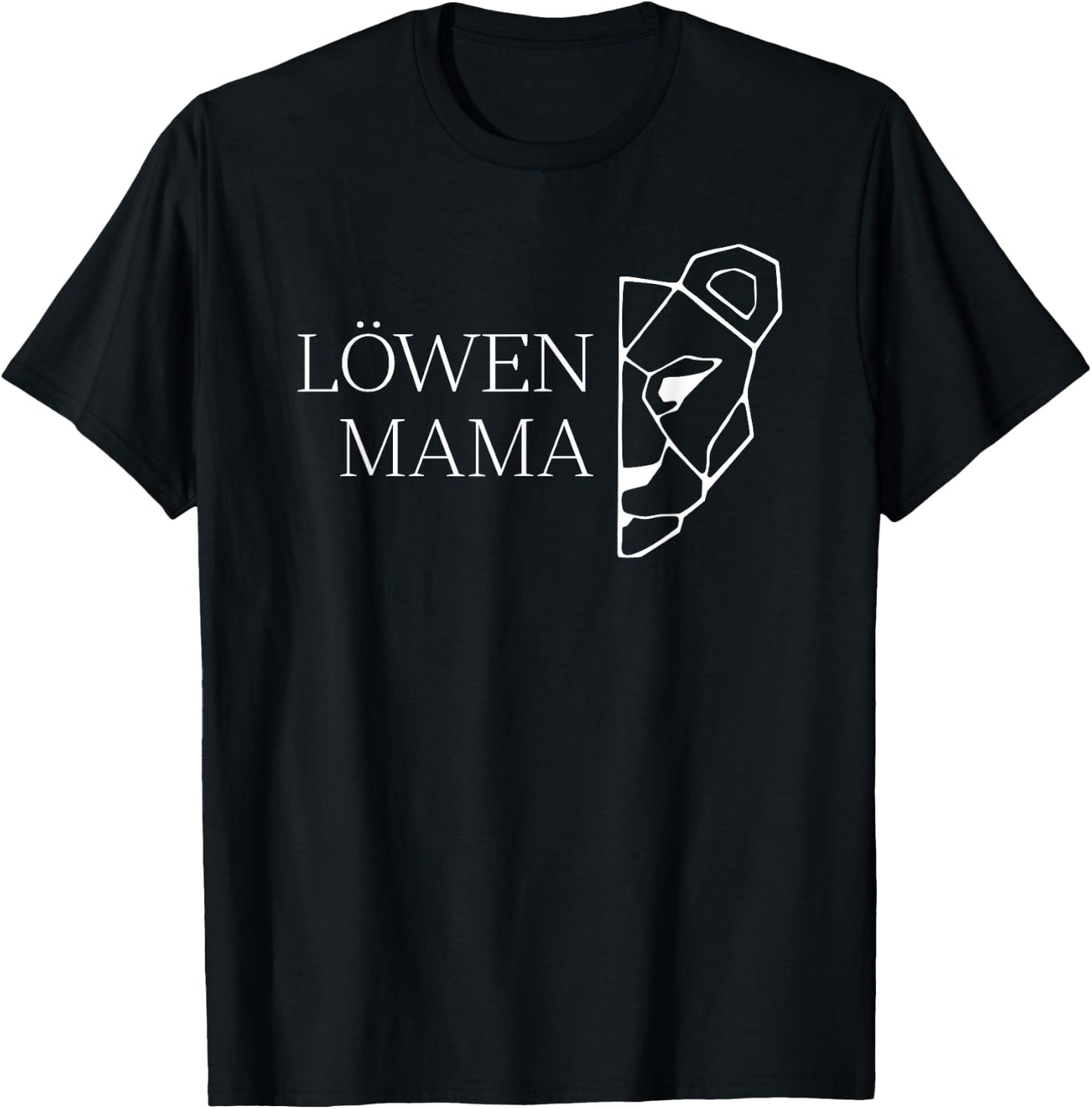 Löwen Mama T-Shirt - T-Shirt | Black