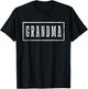 Grandma - Sleek Framed Design Mother's Day Grandma T-Shirt - T-Shirt | Black