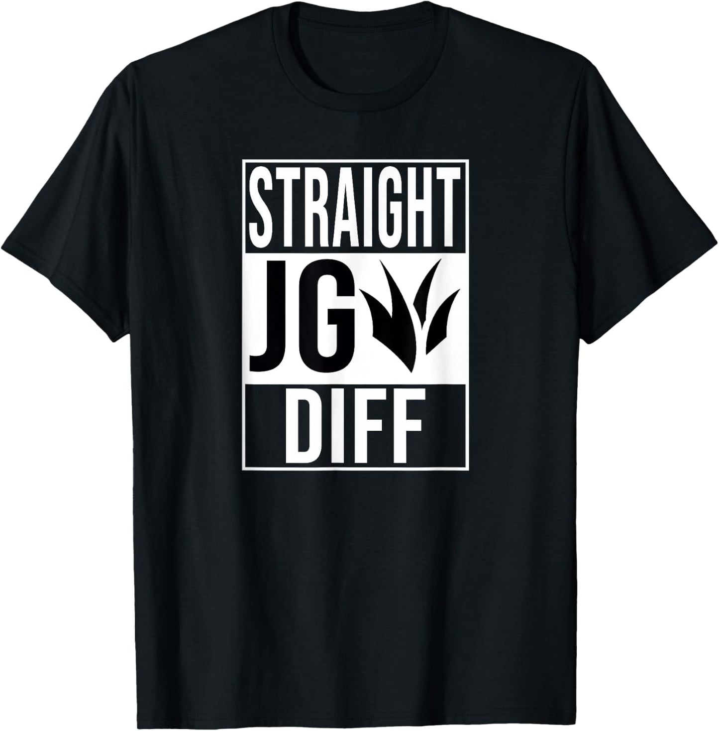 STRAIGHT OUTTA JUNGLE DIFF GAP JG DIFF JNG GAP JNGL JUNGLER , Black, S T-Shirt - T-Shirt | Black