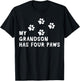 My Grandson Has Four Paws Dog Fur Parent T-Shirt - T-Shirt | Black