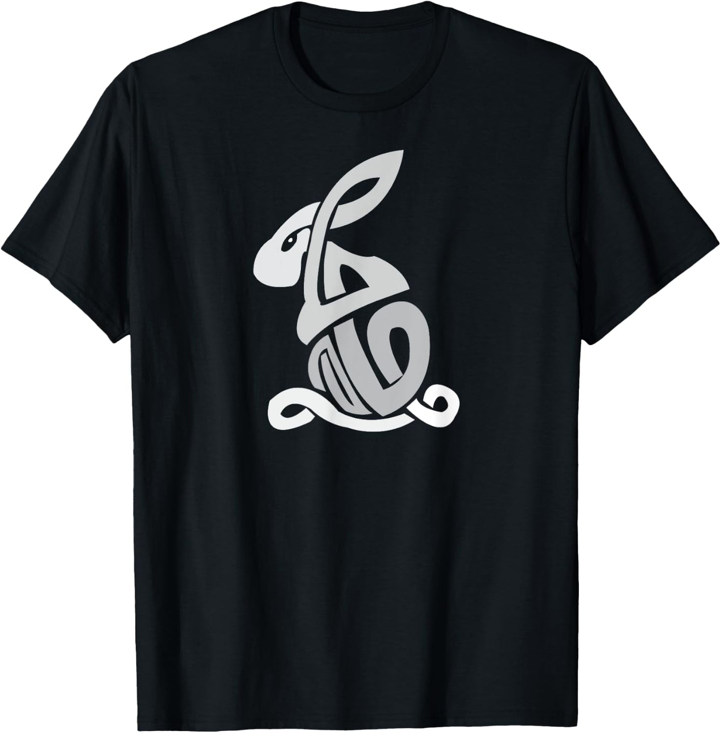 Celtic Symbols Celtic Rabbit Celtic Knots Irish Symbol T-Shirt - T-Shirt | Black