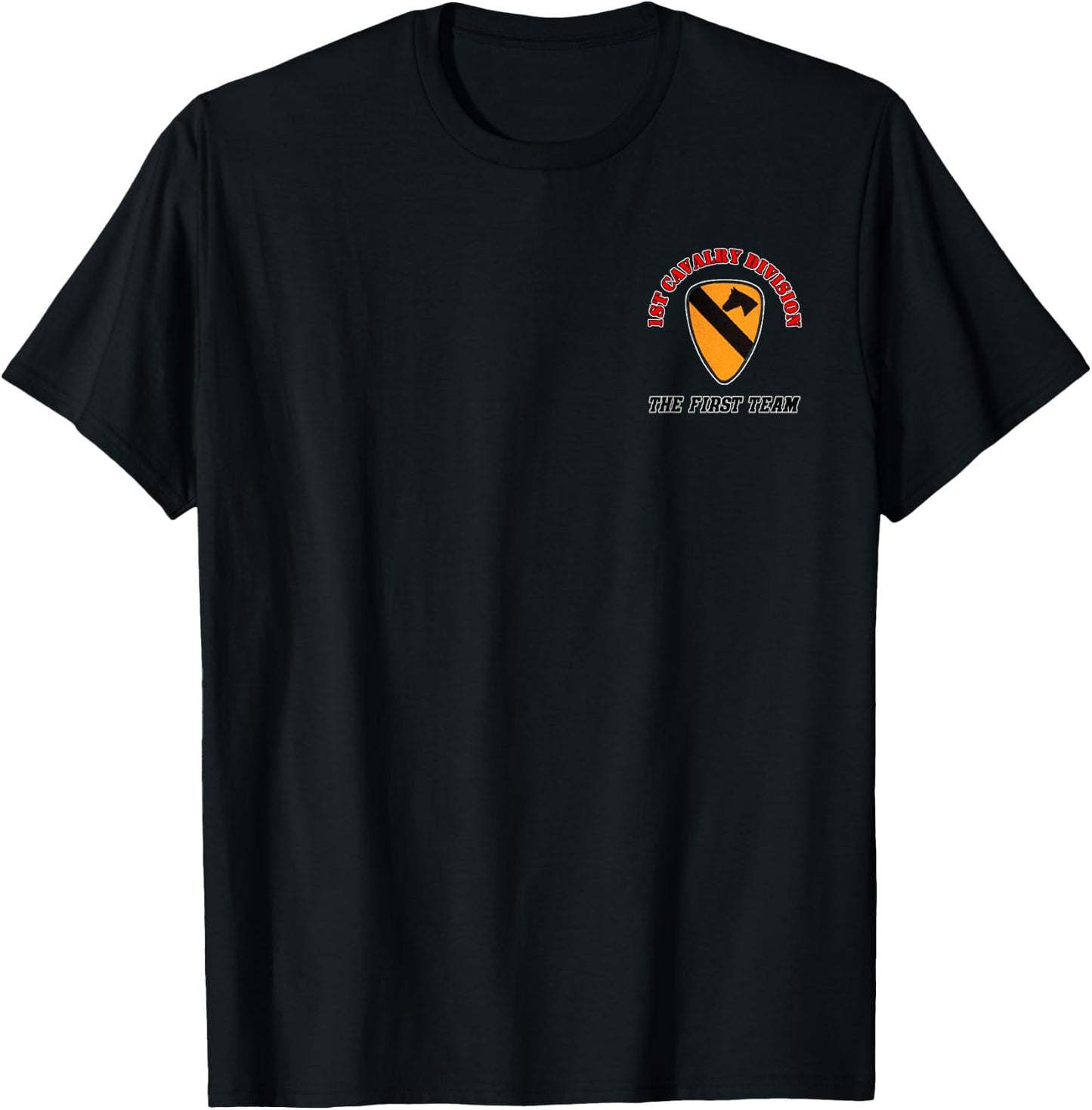 First Team - for Army Veterans of 1st Cav Div T-Shirt - T-Shirt | Black