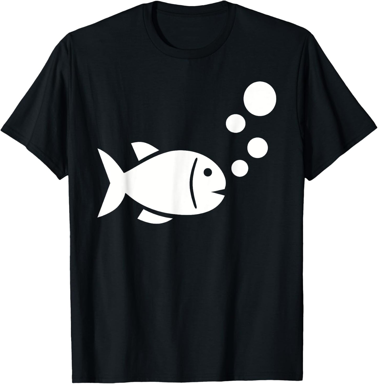 Fish bubbles T-Shirt - T-Shirt | Black