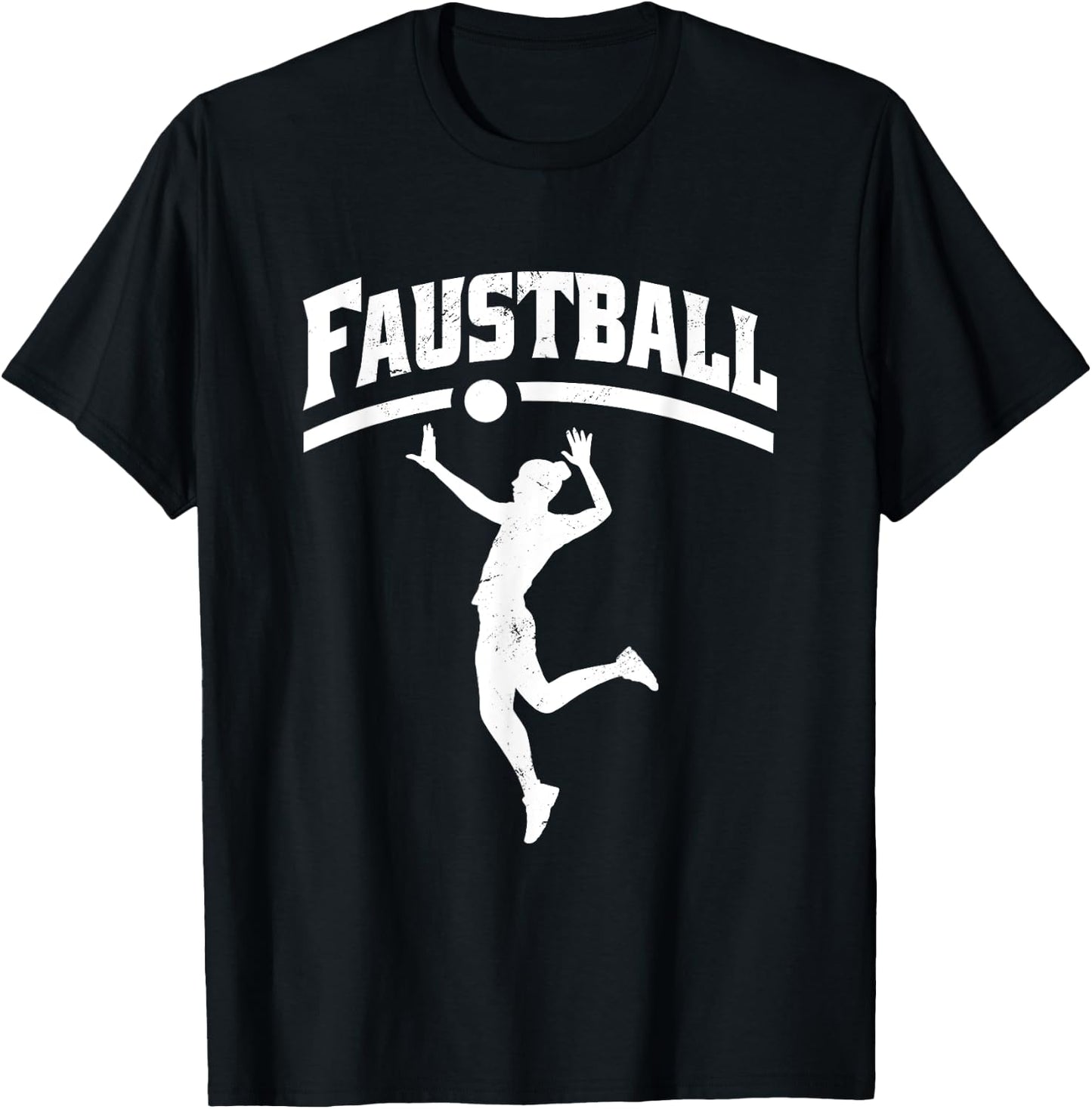 Faustball Frauen Aufschlag - Faustball T-Shirt - T-Shirt | Black
