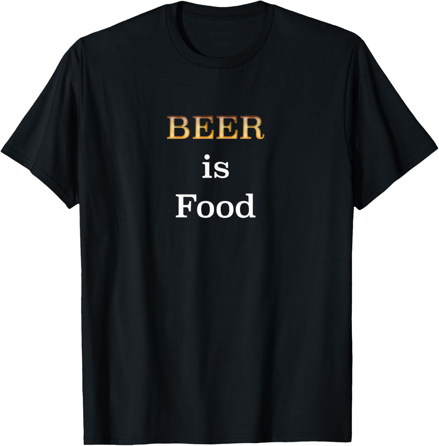 Beer is Food Funny T-Shirt - T-Shirt | Black