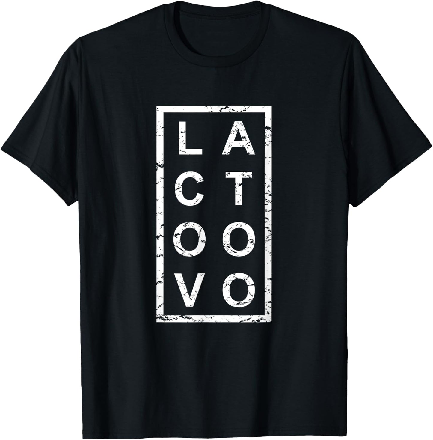Stylish Lacto Ovo T-Shirt - T-Shirt | Black