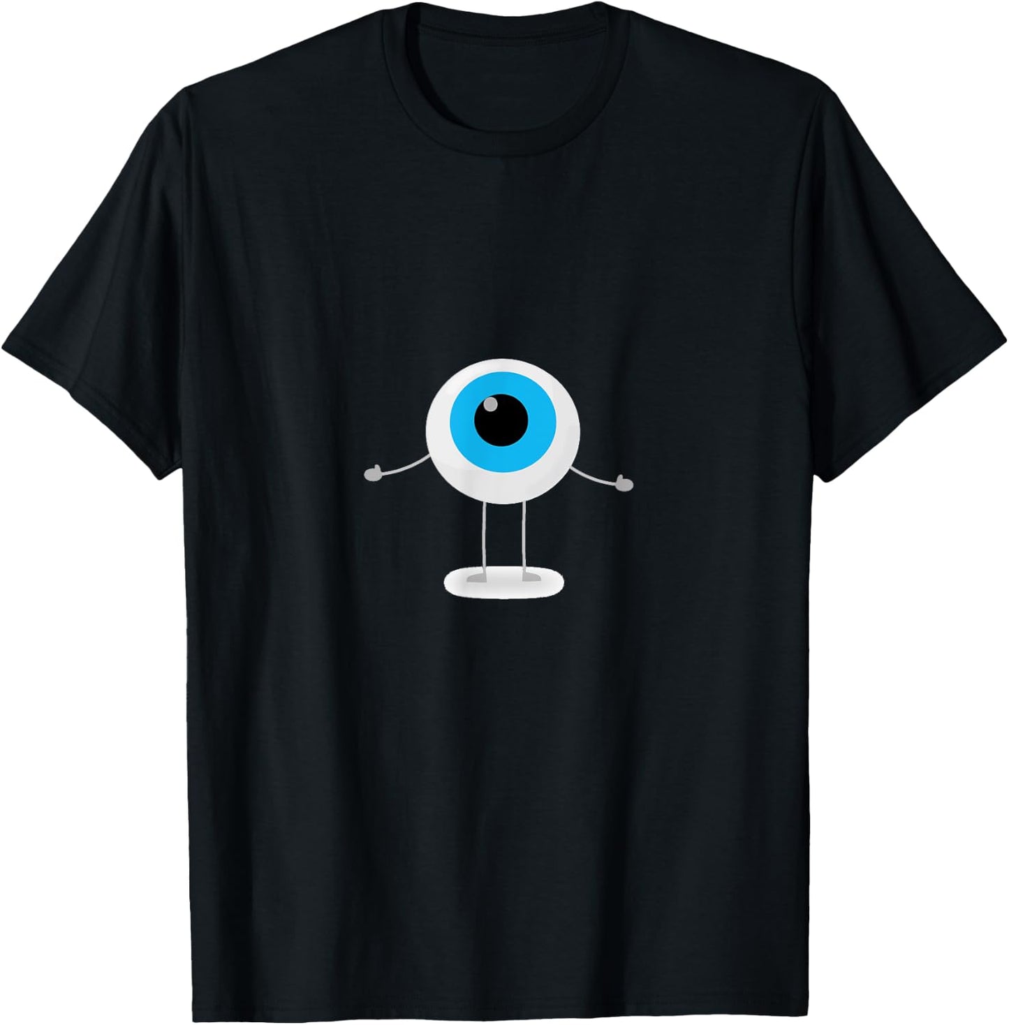 Eyeball Character Eye Ball Monster Cyclops Funny T-Shirt - T-Shirt | Black