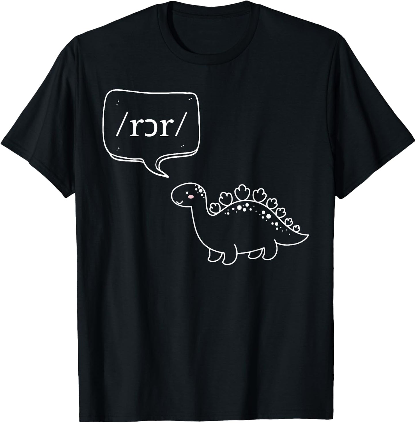 Retro Dinosaur Pediatric SLP Speech Language Pathologists T-Shirt - T-Shirt | Black