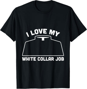 I love my white collar Job Priest Pastor T-Shirt - T-Shirt | Black