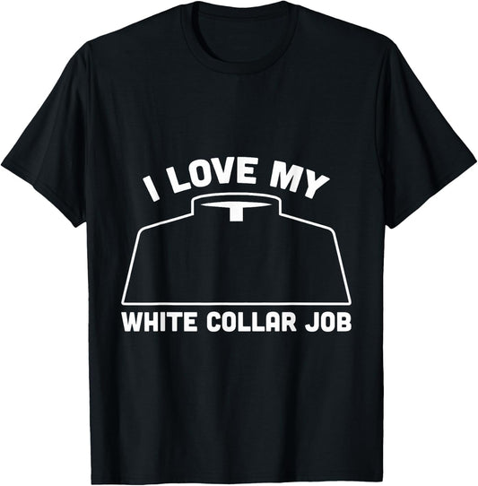 I love my white collar Job Priest Pastor T-Shirt - T-Shirt | Black