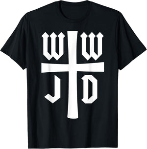WWJD - What Would Jesus Do - Christian Faith - Inspirational T-Shirt - T-Shirt | Black