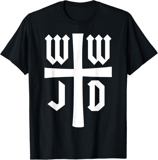 WWJD - What Would Jesus Do - Christian Faith - Inspirational T-Shirt - T-Shirt | Black