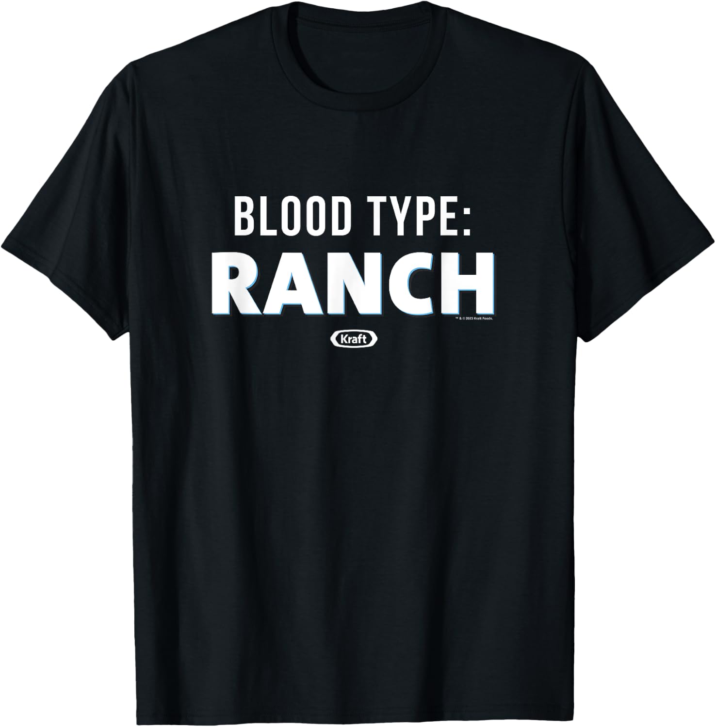 Heinz Kraft Mac & Cheese Blood Type Ranch Big Chest Logo T-Shirt - T-Shirt | Black
